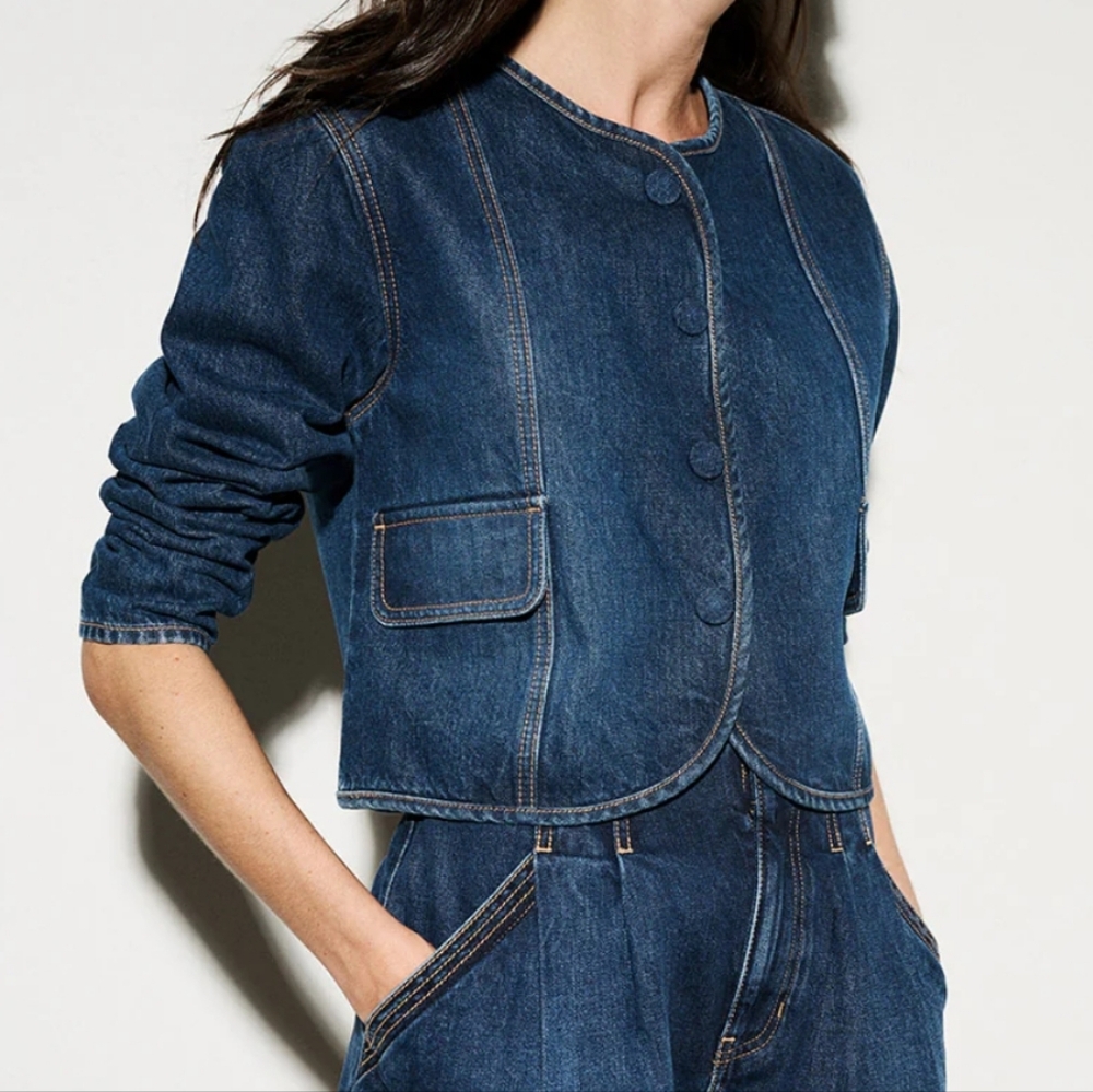 VERONICA BEARD Cordell Denim Jacket Sz XL NWT